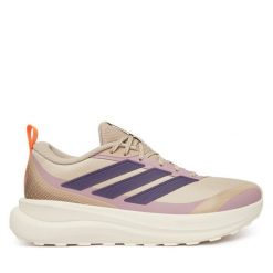 Buty do biegania adidas. Brązowe obuwie sportowe damskie Adidas, bez wzorów, do biegania. Za 259.99 zł.