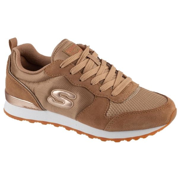 Buty sportowe Sneakersy damskie, OG 85 - Gold'n Gurl. Brązowe obuwie sportowe damskie Skechers, bez wzorów, trekkingowe. Za 318.73 zł.