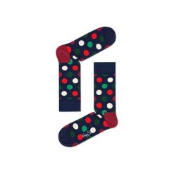 Skarpetki Happy Socks - Holiday XMAS (BDO01-6004). Szare skarpety męskie Happy Socks, w kolorowe wzory, z bawełny. Za 34.90 zł.