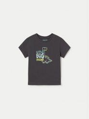 Mayoral T-Shirt 1062 Czarny Regular Fit. Czarne t-shirty dla chłopców Mayoral, bez wzorów, z bawełny, bez ramiączek. Za 39.99 zł.