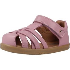 Sandały BOBUX CROSS JUMP Rose. Czerwone sandały damskie Bobux, bez wzorów, ze skóry, bez obcasa, bez zapięcia. Za 270.99 zł.