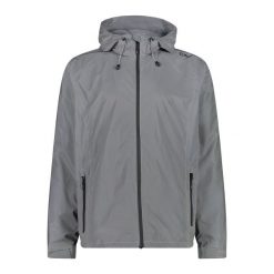 Windbreaker CMP. Szare kurtki sportowe męskie CMP, bez wzorów, z softshellu, trekkingowe. Za 308.00 zł.