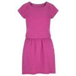 LOAP Umbria Sukienka Sportowa Damska, Różowa, M. Czerwone sukienki damskie LOLË, m, bez wzorów, klasyczne, bez kołnierzyka, bez ramiączek, sportowe. Za 165.99 zł.