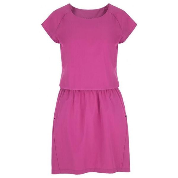 LOAP Umbria Sukienka Sportowa Damska, Różowa, M. Czerwone sukienki damskie LOLË, m, bez wzorów, klasyczne, bez kołnierzyka, bez ramiączek, sportowe. Za 165.99 zł.