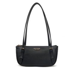 Torebka Guess. Czarne torebki do ręki damskie Guess, z aplikacjami, bez dodatków. Za 329.99 zł.