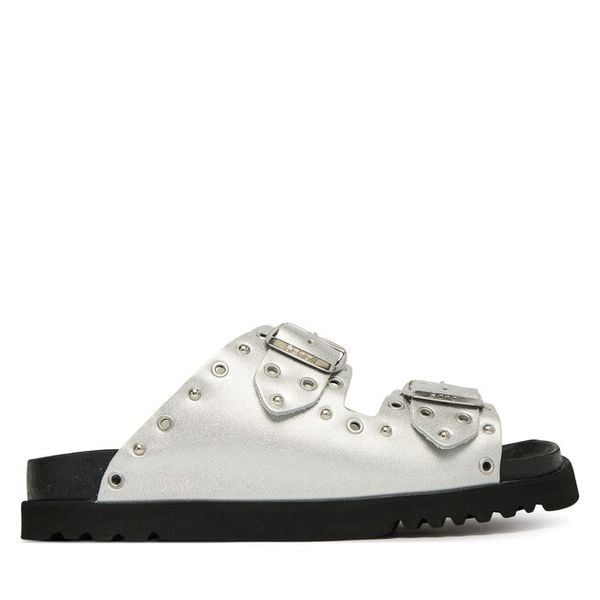 Klapki Scholl. Szare klapki damskie Scholl, bez wzorów, bez obcasa. Za 378.99 zł.
