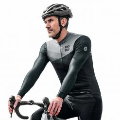 Koszulka kolarska Rockbros z długim rękawem. Czarne bluzy męskie ROCKBROS, l, bez wzorów, bez kaptura. Za 258.99 zł.
