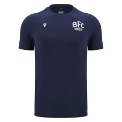 Koszulka Bologne Sithonia 2024/25. Niebieskie koszulki sportowe męskie Macron, bez wzorów, bez kołnierzyka, bez ramiączek, do piłki nożnej. Za 182.00 zł.