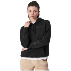 Bluza damska Champion Hooded. Czarne bluzy damskie Champion, s, bez wzorów, bez kaptura. Za 227.00 zł.