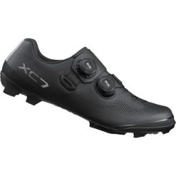 Buty rowerowe MTB XC703, czarne. Czarne buty sportowe męskie Shimano, bez zapięcia, rowerowe. Za 999.00 zł.