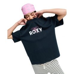 Koszulka z krótkim rękawem dla Kobiety HANGLOOSE ART Czarny. Szare koszulki sportowe damskie Roxy, m, bez wzorów, z bawełny, bez kołnierzyka, bez ramiączek. Za 109.99 zł.