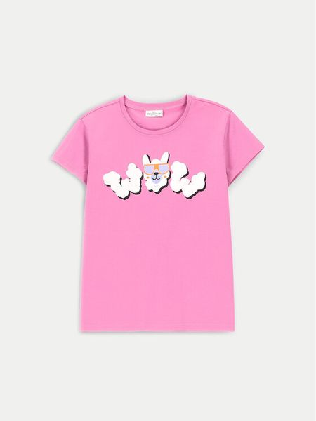 Coccodrillo T-Shirt ZC4143206VGA Różowy Regular Fit. Czerwone t-shirty i topy dla dziewczynek COCCODRILLO, bez wzorów, z bawełny, bez ramiączek. Za 29.99 zł.