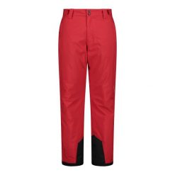 Spodnie męskie narciarskie CMP 33W1157. Czerwone spodnie snowboardowe męskie CMP, na zimę, m, bez wzorów, narciarskie. Za 425.00 zł.