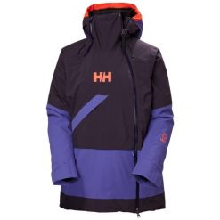 Damska kurtka narciarska Helly Hansen Powchaser Asym. Czarne kurtki damskie Helly Hansen, na zimę, bez wzorów, bez kaptura. Za 1,222.15 zł.
