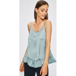 Answear - Top Garden of Dreams. Niebieskie bluzki damskie ANSWEAR, l, bez wzorów, z poliesteru, casualowe, bez kołnierzyka, bez ramiączek. W wyprzedaży za 34.90 zł.