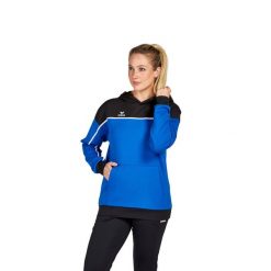Sweat bluza z kapturem dla kobiet Erima Change. Czarne bluzy damskie Erima, na zimę, bez wzorów, z kapturem. W wyprzedaży za 285.00 zł.