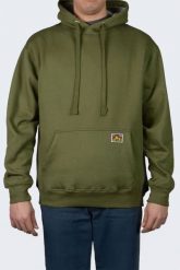 Visent Bluza Ben Davis Heavyweight Pullover Olive. Zielone bluzy męskie Visent, m, bez wzorów, bez kaptura. Za 220.94 zł.