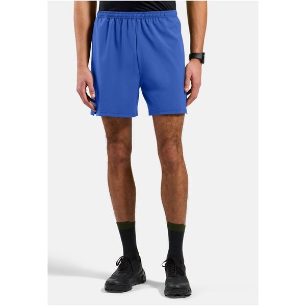 Spodenki męskie ODLO Short ESSENTIAL 6 INCH. Niebieskie krótkie spodenki sportowe męskie Odlo, m, bez wzorów, z materiału, do biegania. Za 179.99 zł.