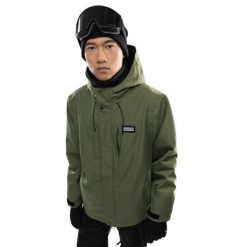 Kurtka snowboardowa męska W4 Streif. Zielone kurtki snowboardowe męskie SIROKO, m, bez wzorów, bez kaptura, narciarskie. Za 550.00 zł.