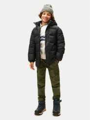 Tommy Hilfiger Kurtka zimowa KB0KB10002 Czarny Regular Fit. Czarne buty zimowe chłopięce Tommy Hilfiger, na zimę, bez wzorów, z syntetyku, bez kaptura. Za 849.99 zł.