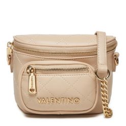 Saszetka nerka Valentino. Brązowe torebki do ręki damskie Valentino, bez wzorów, bez dodatków. Za 349.99 zł.