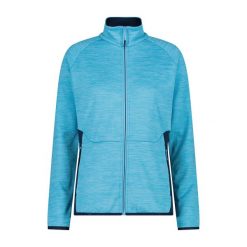 Damski polar CMP. Niebieskie bluzy sportowe damskie CMP, bez wzorów, z polaru, bez kaptura, narciarskie. Za 340.00 zł.