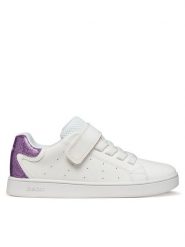 Geox Sneakersy J Eclyper Girl J36LRA 0BCKC C0761 S Biały. Białe buty sportowe dziewczęce Geox, bez wzorów, ze skóry, bez zapięcia. Za 209.99 zł.