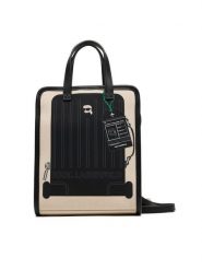 KARL LAGERFELD Torebka B1W50088 Beżowy. Brązowe torebki do ręki damskie KARL LAGERFELD, bez wzorów, z materiału, bez dodatków. Za 429.99 zł.