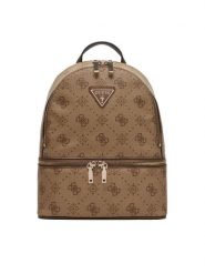 Guess Plecak Silia Travel TWGP98 90032 Beżowy. Brązowe plecaki damskie Guess, z aplikacjami, ze skóry. Za 449.99 zł.