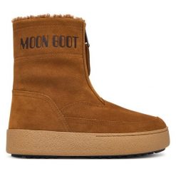 Śniegowce Moon Boot. Brązowe śniegowce i trapery damskie Moon Boot. Za 1,129.00 zł.
