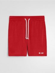 Szorty slim - czerwony. Czerwone szorty męskie Sinsay, l, bez wzorów. Za 39.99 zł.