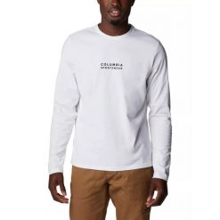 Koszulka sportowa męska Columbia Csc Alpine Way II LS z długim rękawem. Białe bluzy męskie Columbia, m, bez wzorów, bez kołnierzyka, bez ramiączek. Za 199.00 zł.