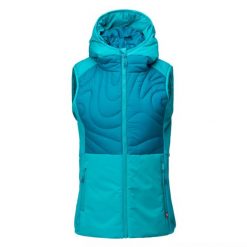 Kamizelka damska pikowana Elbrus Mado Vest Wo's Primaloft - morska, Rozmiar L. Zielone kurtki damskie ELBRUS, l, bez wzorów, z nylonu, bez kaptura. Za 299.99 zł.
