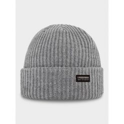 Czapka narciarska dla dorosłych Poederbaas Royal Rib. Szare czapki i kapelusze damskie POEDERBAAS, na zimę, bez wzorów, sportowe. Za 181.99 zł.