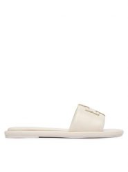 Tory Burch Klapki Double T Sport 79985 Écru. Białe klapki damskie Tory Burch, bez wzorów, ze skóry. Za 1,149.00 zł.