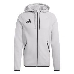 Bluza Adidas Sport Tt Sw Hd Dorośli. Szare bluzy męskie Adidas, l, bez wzorów, z bawełny, bez kaptura, do piłki nożnej. Za 279.99 zł.