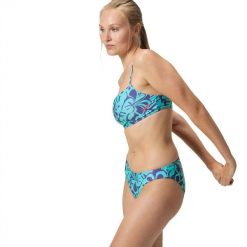 Strój kąpielowy dwuczęściowy damski Speedo Allover 2 Piece. Niebieskie bikini damskie Speedo, xs, bez wzorów. Za 336.91 zł.