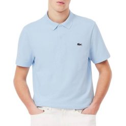 Polo Lacoste Core Performance. Niebieskie koszulki polo męskie Lacoste, bez wzorów, sportowe, bez ramiączek. Za 401.15 zł.