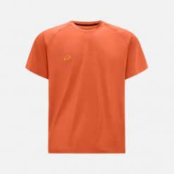 Koszulka oversize DZIK® PRO dust orange. Pomarańczowe koszulki sportowe męskie DZIK, l, bez wzorów, z elastanu, bez kołnierzyka, bez ramiączek, na fitness i siłownię. Za 179.99 zł.