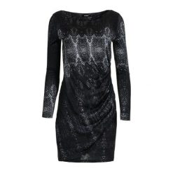 Desigual Sukienka Damska Bonnie S Czarny. Sukienki damskie Desigual. W wyprzedaży za 302.00 zł.