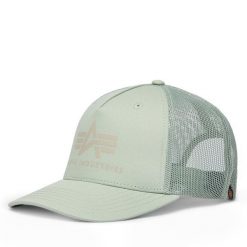 Czapka z daszkiem Alpha Industries. Zielone czapki i kapelusze damskie Alpha Industries, bez wzorów. Za 109.99 zł.