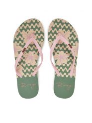 Roxy Japonki ARJL100683 Różowy. Czerwone klapki damskie Roxy, bez wzorów, z tworzywa sztucznego, bez obcasa. Za 49.99 zł.