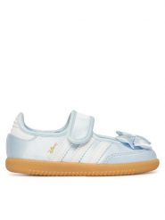 Adidas Baleriny Disney Samba Jane IH1760 Błękitny. Niebieskie baleriny dziewczęce Adidas, bez wzorów, z materiału, bez zapięcia. Za 239.99 zł.