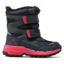 Śniegowce Kappa. Niebieskie śniegowce dziewczęce Kappa, bez zapięcia. Za 249.99 zł.