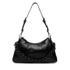 Torebka Just Cavalli. Czarne torebki do ręki damskie Just Cavalli, bez wzorów, klasyczne, bez dodatków. Za 739.99 zł.