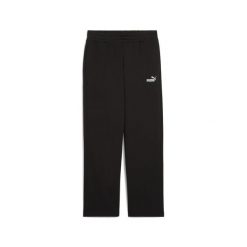 Damskie spodnie z prostymi nogawkami i małym logo No. 1 ESS Comfort PUMA Black. Czarne spodnie materiałowe damskie Puma, m, bez wzorów, z dzianiny, z standardowym stanem. Za 251.40 zł.