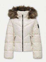 Kids ONLY Kurtka zimowa 15324041 Beżowy Regular Fit. Brązowe buty zimowe dziewczęce Kids Only, bez wzorów, z syntetyku, bez zapięcia. Za 159.99 zł.