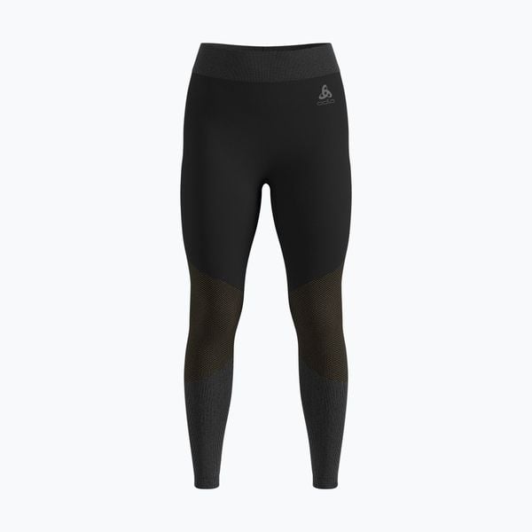 Spodnie termoaktywne damskie ODLO Fundamentals Performance Warm Bl Bottom Long. Czarne spodnie materiałowe damskie Odlo, na zimę, xl, bez wzorów, z materiału, narciarskie. Za 179.99 zł.