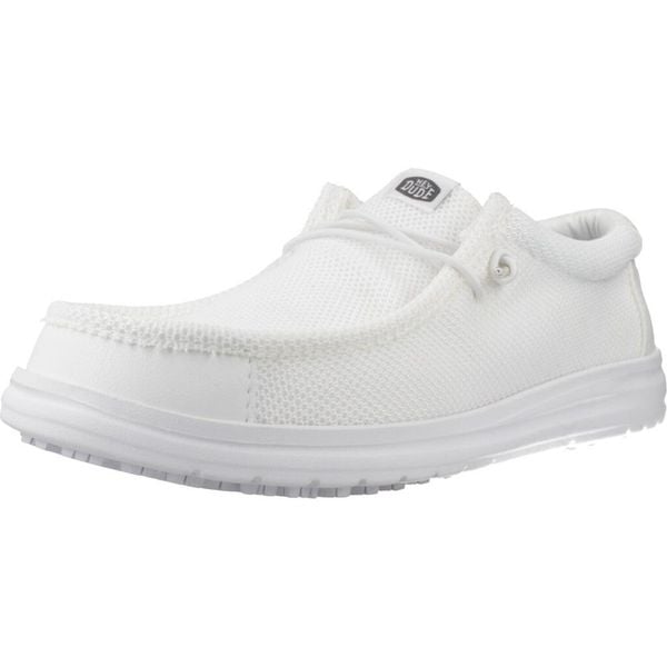 Buty HEY DUDE WALLY WORK CE Biały. Białe trekkingi męskie Hey dude, trekkingowe. Za 258.99 zł.