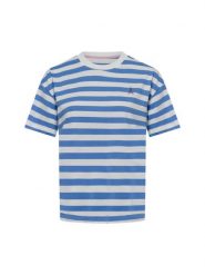 Marie Lund Koszulka Kobiety Bawełna niebieski, S. Niebieskie t-shirty damskie Marie Lund, s, bez wzorów, z bawełny, eleganckie, bez kołnierzyka. Za 149.95 zł.